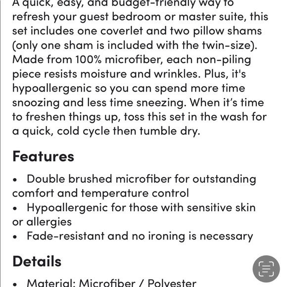 Navy Blue twin/xl twin quilt with pillow case - Picture 6 of 6